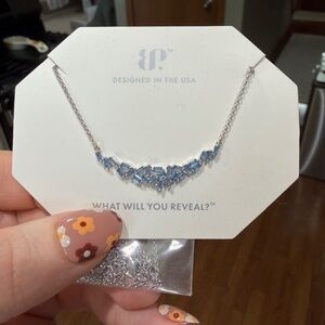 Bomb Party the Layla necklace aqua blue spinel